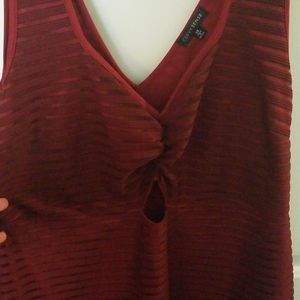 Red cocktail dress with keyhole!